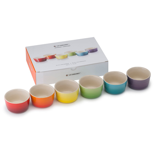 Le Creuset lahjasetti mini annosvuoat 6-pakkaus Rainbow