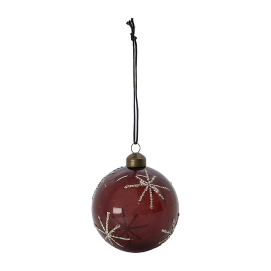 Star joulukoriste Ø8 cm Bordeaux