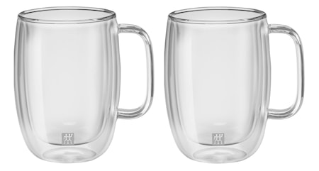 Sorrento Plus Latte Macchiato kuppi Kahvalla 450 ml 2-pakkaus