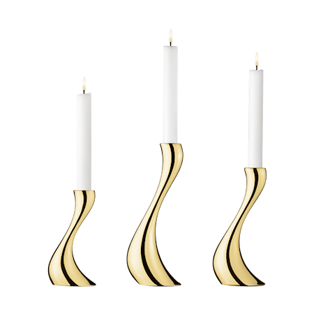 Cobra Kynttilänpidike 3 pack Kultapäällystetty