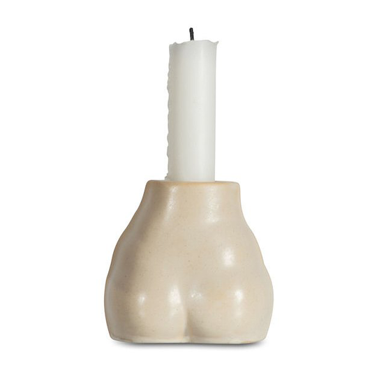 Nature kynttilänjalka 9,5 cm Beige