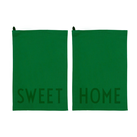 Design Letters keittiöpyyhe suosikki 2 osaa Sweet-home-green