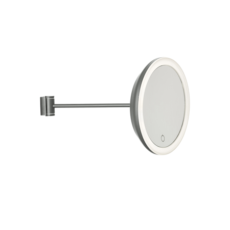 Seinäpeili 5x suurentava valolla Grey