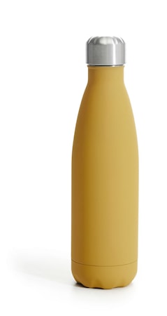 Teräspullo kumipinnoitteella Keltainen 50cl