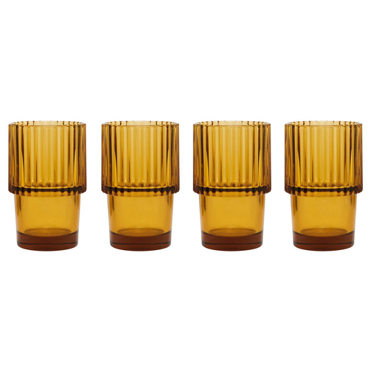 Rills juomalasi, 4-pakkaus Amber