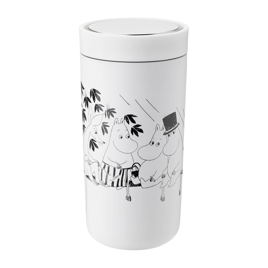 To Go Click Mumin muki 0,4 l Soft white-black