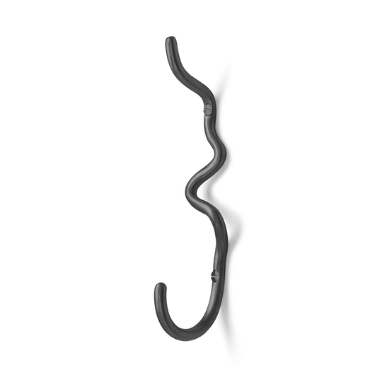 Curvature koukku, 1-osainen Musta messinki