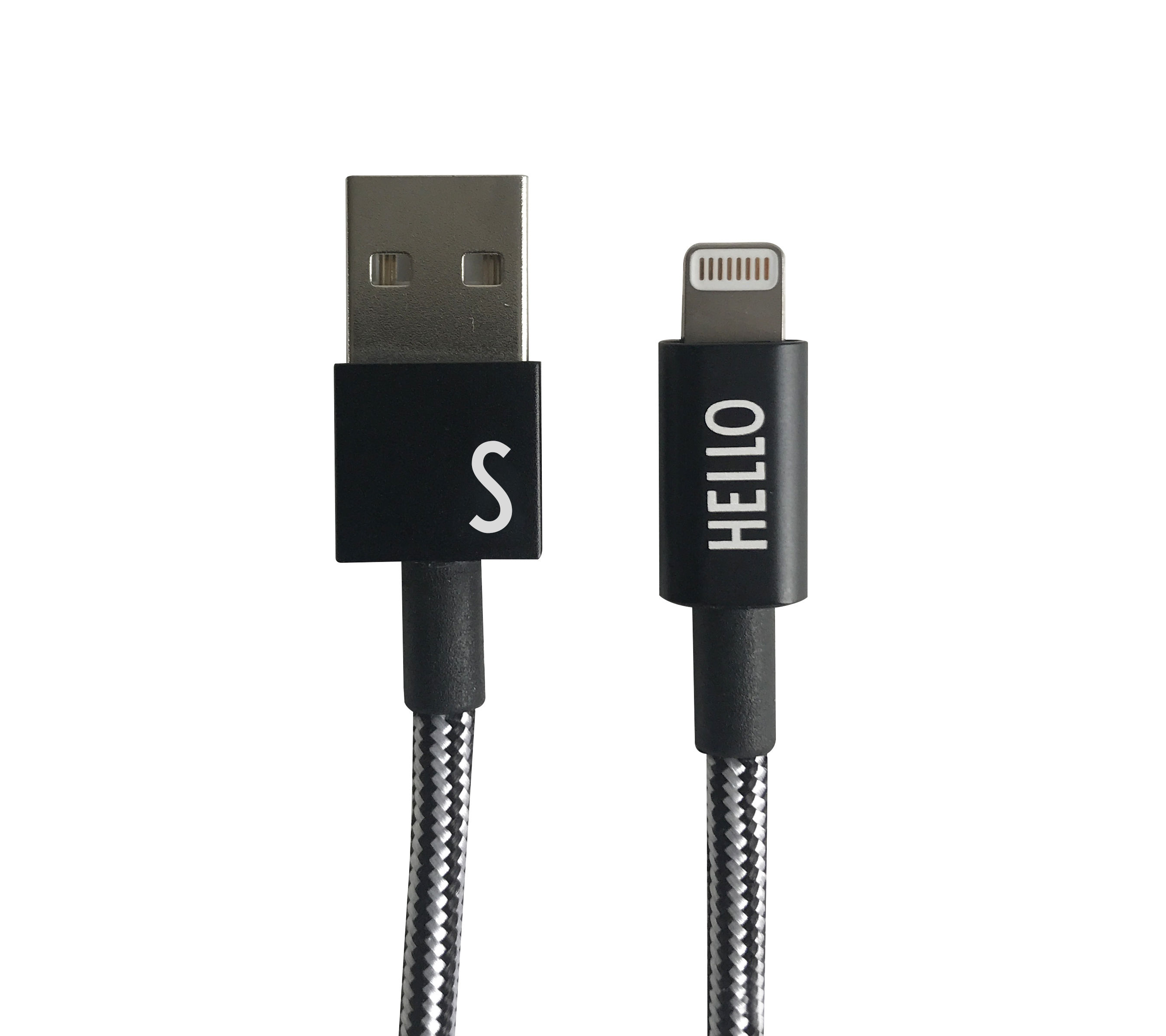 Design Letters - Lightning Cable 1 Meter S - Black (60201010S)