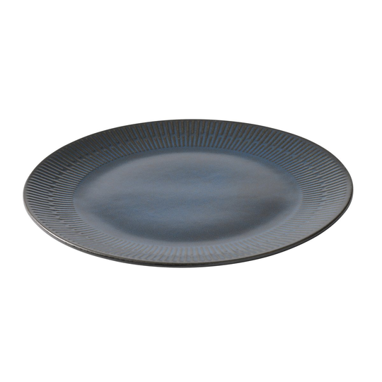 Relief lautanen 27 cm Sininen