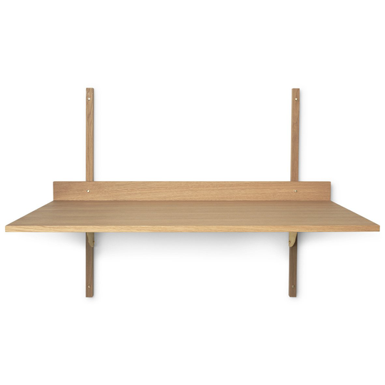 Sector kirjoitustaso Oak-brass