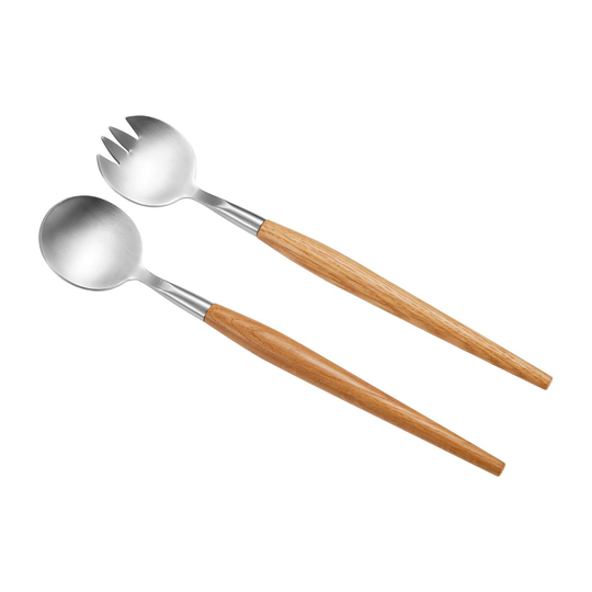 Sico salaattiaterimet 28 cm Ruostumaton teräs-akacia
