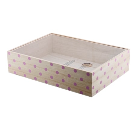 Säilytyslaatikko Rosa Keisaripuuta 30x7x22 cm