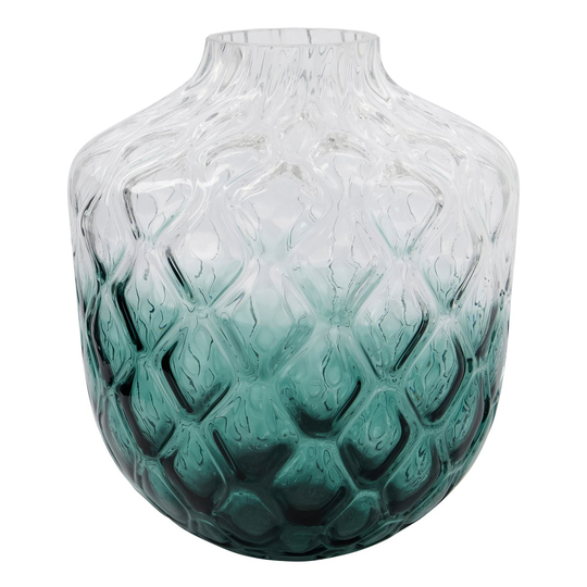 Art Deco -maljakko 31 cm Vihreä