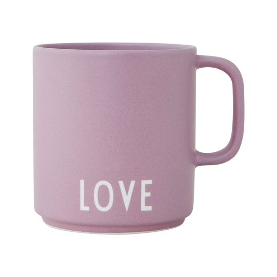 Design Letters -suosikkikuppi kahvalla 25 cl Love-lavender