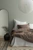 Pussilakanasetti Carmelia Decor Stitch kampapuuvillaperkaalia, 2 tai 3 osaa