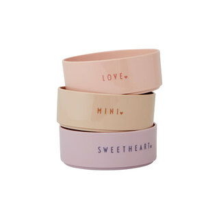 Design Letters - Mini Favourite bowl starter set - Sweetheart