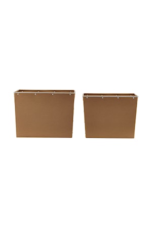 Säilytyslaatikot 2kpl Box 2 34x40 cm - Natur/ruskea