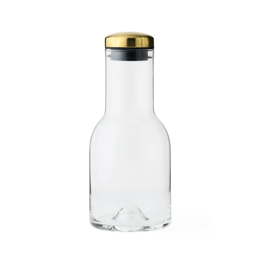 Water Bottle karahvi lasi-messinki