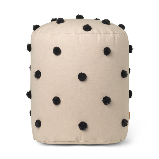 Dot rahi Ø 39 cm Sand-black