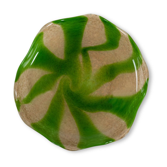 Curve vati green-beige M Ø 27 cm