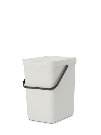 Jäteastia Sort & Go 25 L, Vaaleanharmaa