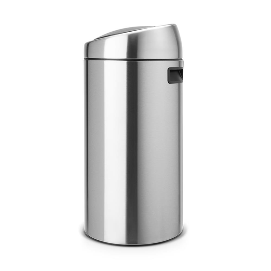 Touch Bin roskakori 45 litraa matt steel (hopea)