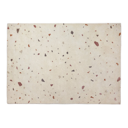 Terrazzo villamatto 140x200 cm Light grey-red spot