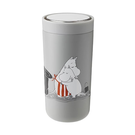To Go Click d. steel, 0,4 l. - soft light grey - Moomin
