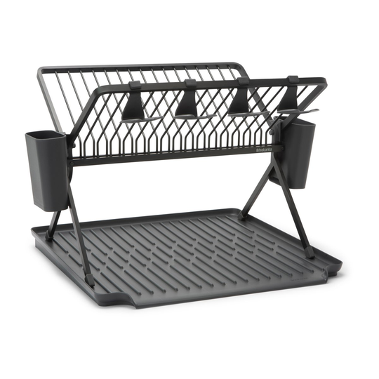Sinkside kokoontaitettava tiskiteline 51 cm Tummanharmaa