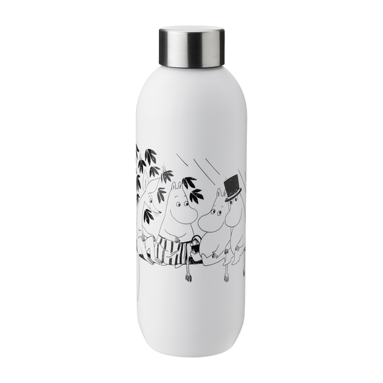 Keep Cool Mumin pullo 0,75 l Soft white-black