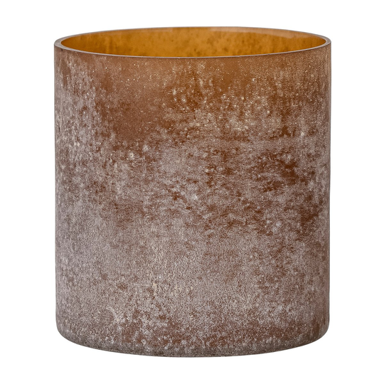 Macha kynttilälyhty/maljakko Ø 10 cm Ruskea