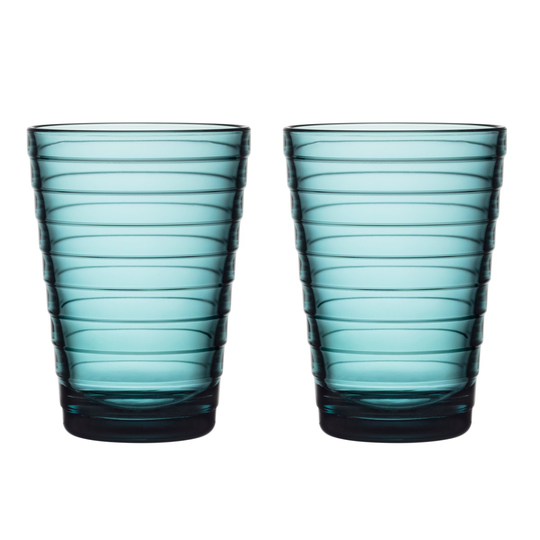 Aino Aalto juomalasi 2 kpl 33 cl merensininen