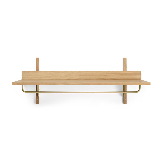 Sector hylly tangolla 37x87 cm Tammi messinki