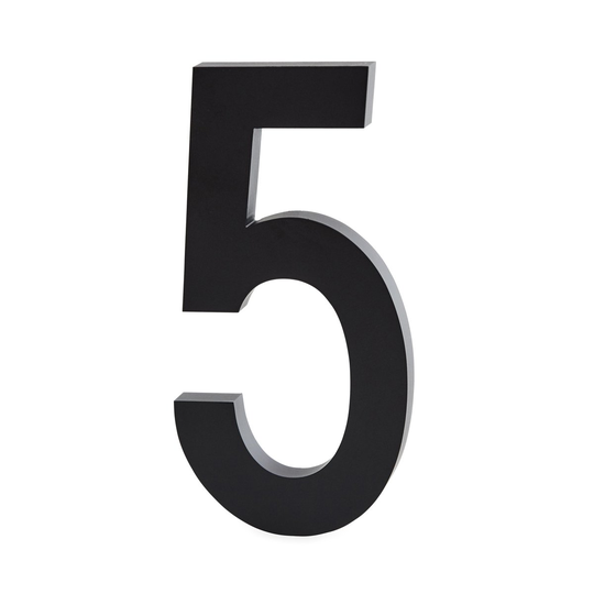 Design Letters numerot alumiini 100 mm 5