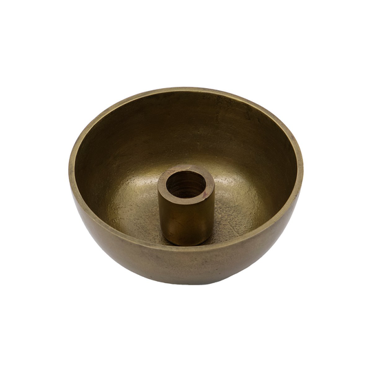 Crown kynttilänjalka Ø13 cm Antiikki messinki
