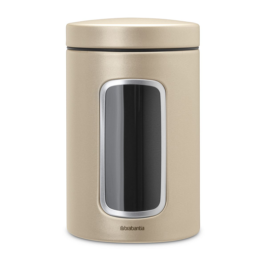 Brabantia säilytyspurkki ikkunalla 1,4 l Champagne