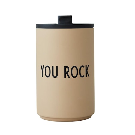 YOU ROCK Termos/Eristetty Muki Beige