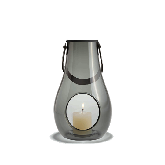 Holmegaard - Design With Light Lantern 25 cm - Smoke (4343535)