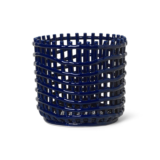 Ceramic punottu kori Ø 23,5 cm Sininen