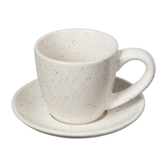 Nordic Vanilla -espressokuppi aluslautasella 5 cl Cream