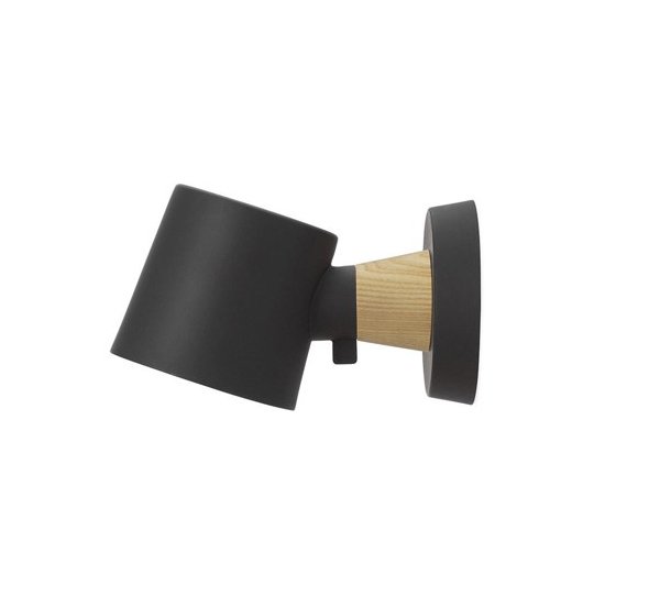 Normann Copenhagen - Rise Seinävalaisin Hardwired - Musta