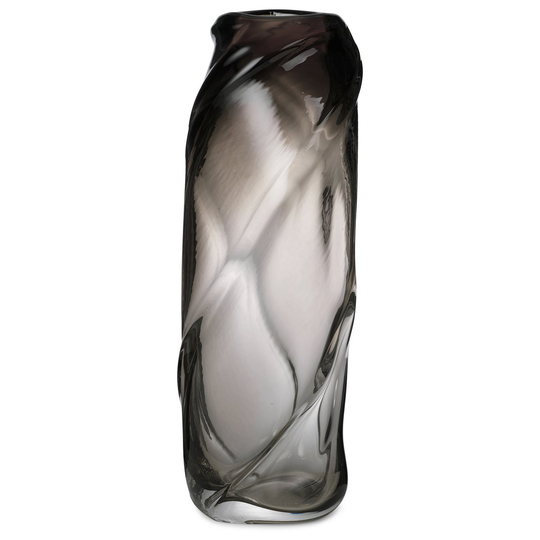 Water Swirl -maljakko Smoked grey