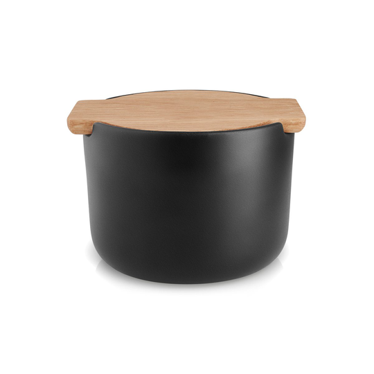Nordic Kitchen kannellinen suola-astia Musta