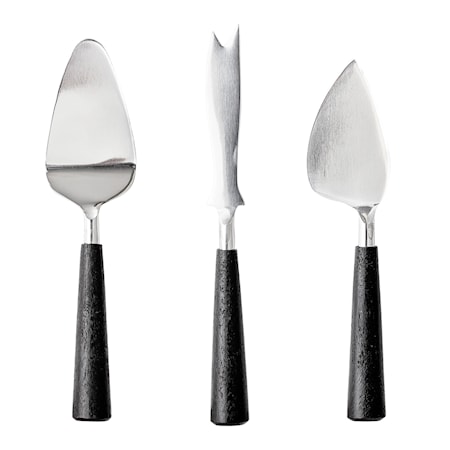 Cheese Utensils, Musta, Ruostumaton Teräs