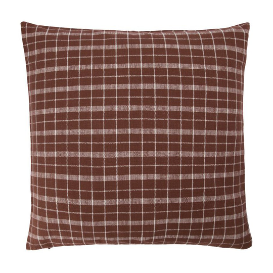Thame tyynynpäällinen ruudullinen 50x50 cm Brown