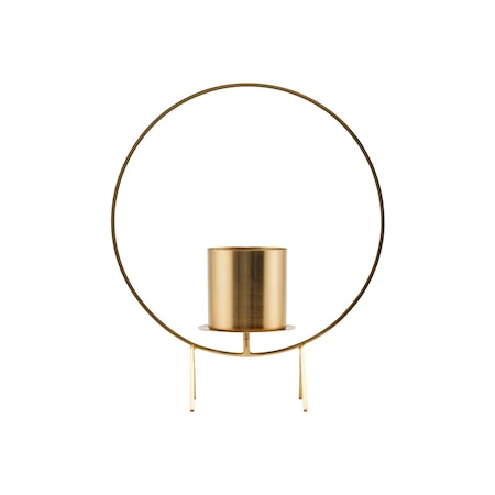 Kynttiläteline Circle Brass 40 cm