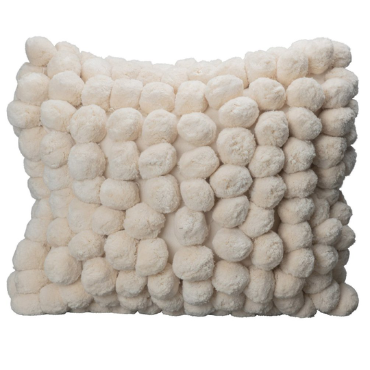 Pom Pom tyyny, 45 x 45 cm Off white