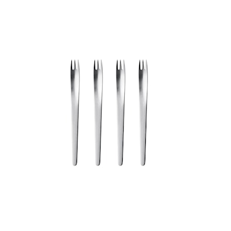 Arne Jacobsen jälkiruokahaarukka 4kpl ruostumaton teräs