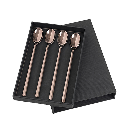 Hune pitkä lusikka, 4-pakkaus titanium espresso