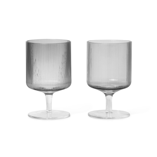 Ripple viinilasit Smoked grey